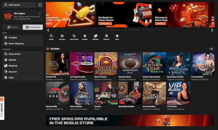 GG.BET Live Casino
